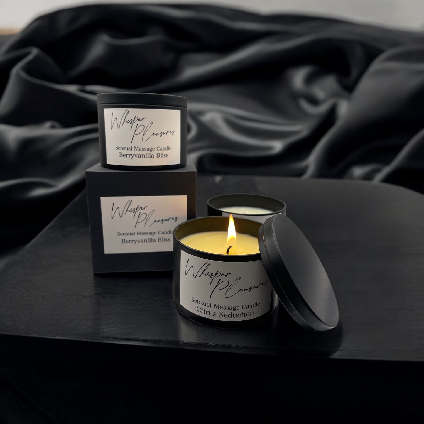 Whisper Pleasures Sensual Massage Candle - Berryvanilla Bliss 8oz