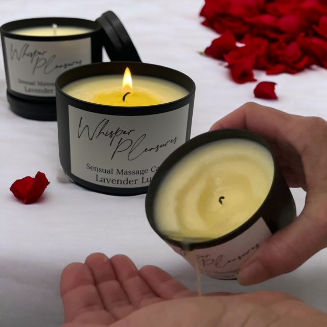 Whisper Pleasures Sensual Massage Candle - Citrus Seduction 8oz