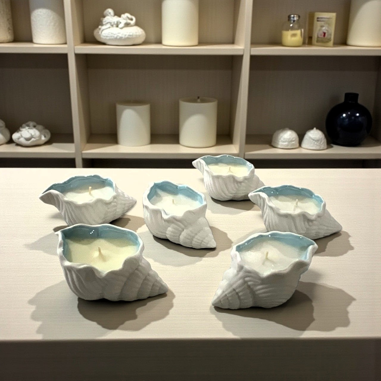 Whisper Pleasures Seashell Candles - Set of Three