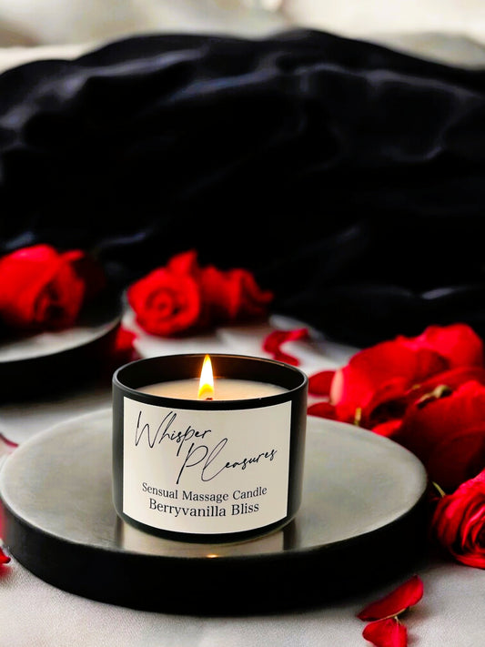 Whisper Pleasures Sensual Massage Candle - Berryvanilla Bliss 8oz