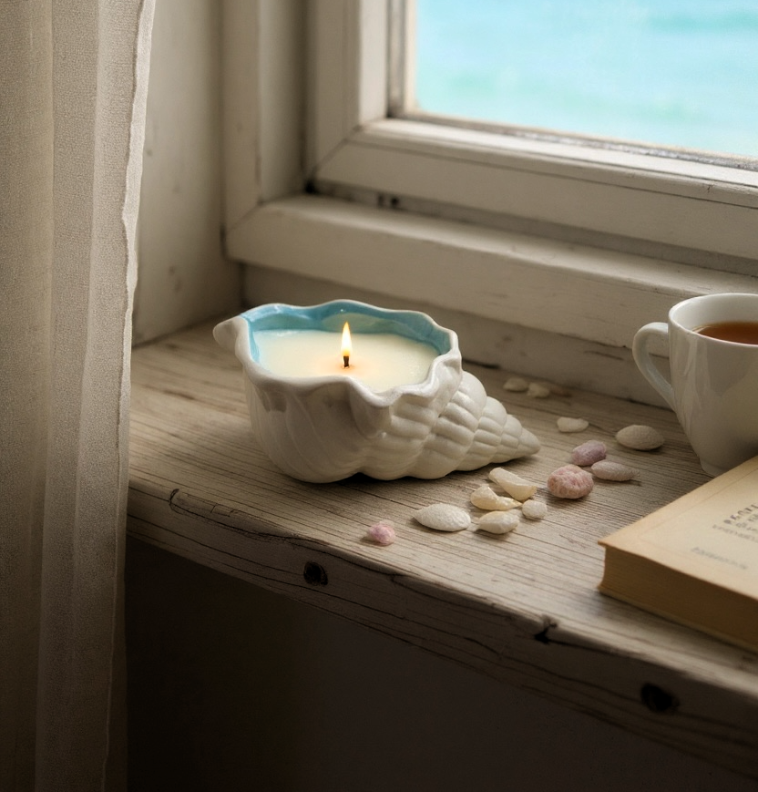 Whisper Pleasures Seashell Candles 2oz